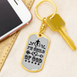 I'm Child Of God Design Keychain Stainless Steel or 18k Gold Dog Tag Keyring-Express Your Love Gifts
