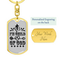 I'm Child Of God Design Keychain Stainless Steel or 18k Gold Dog Tag Keyring-Express Your Love Gifts