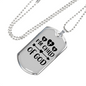 I'm Child Of God Necklace Stainless Steel or 18k Gold Dog Tag 24" Chain-Express Your Love Gifts