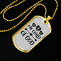 I'm Child Of God Necklace Stainless Steel or 18k Gold Dog Tag 24" Chain-Express Your Love Gifts