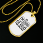 I'm Child Of God Plain Christian Necklace Stainless Steel or 18k Gold Dog Tag 24" Chain-Express Your Love Gifts