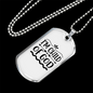 I'm Child Of God Plain Christian Necklace Stainless Steel or 18k Gold Dog Tag 24" Chain-Express Your Love Gifts