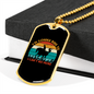I'm Gonna Ride Horse Necklace Stainless Steel or 18k Gold Dog Tag 24" Chain-Express Your Love Gifts