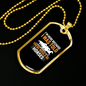 I'm Here Because There Would Be Horses Horse Necklace Stainless Steel or 18k Gold Dog Tag 24" Chain-Express Your Love Gifts