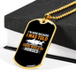 I'm Here Because There Would Be Horses Horse Necklace Stainless Steel or 18k Gold Dog Tag 24" Chain-Express Your Love Gifts
