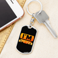 I'm NFT Fan Crypto Keychain Stainless Steel or 18k Gold Dog Tag Keyring-Express Your Love Gifts