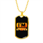 I'm NFT Fan Crypto Necklace Stainless Steel or 18k Gold Dog Tag 24" Chain-Express Your Love Gifts