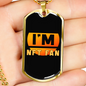 I'm NFT Fan Crypto Necklace Stainless Steel or 18k Gold Dog Tag 24" Chain-Express Your Love Gifts