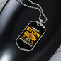 I'm Not Bitcoin Addict Crypto Necklace Stainless Steel or 18k Gold Dog Tag 24" Chain-Express Your Love Gifts