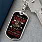 I'm On A Poker Diet Gambler Keychain Stainless Steel or 18k Gold Dog Tag Keyring-Express Your Love Gifts
