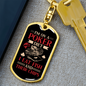 I'm On A Poker Diet Gambler Keychain Stainless Steel or 18k Gold Dog Tag Keyring-Express Your Love Gifts