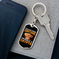 I'm Really a Crypto Crypto Keychain Stainless Steel or 18k Gold Dog Tag Keyring-Express Your Love Gifts