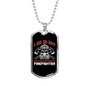 I'm So Hot Firefighter Gift Stainless Steel or 18k Gold Dog Tag 24" Chain-Express Your Love Gifts