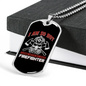 I'm So Hot Firefighter Gift Stainless Steel or 18k Gold Dog Tag 24" Chain-Express Your Love Gifts