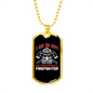 I'm So Hot Firefighter Gift Stainless Steel or 18k Gold Dog Tag 24" Chain-Express Your Love Gifts