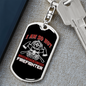 I'm So Hot Firefighter Keychain Stainless Steel or 18k Gold Dog Tag Keyring-Express Your Love Gifts