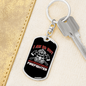 I'm So Hot Firefighter Keychain Stainless Steel or 18k Gold Dog Tag Keyring-Express Your Love Gifts