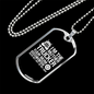 I'm The Mother Trucker Dog Tag Stainless Steel or 18k Gold 24" Chain-Express Your Love Gifts