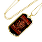 I Make Fire Disappear Firefighter Gift Stainless Steel or 18k Gold Dog Tag 24" Chain-Express Your Love Gifts