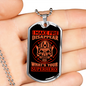 I Make Fire Disappear Firefighter Gift Stainless Steel or 18k Gold Dog Tag 24" Chain-Express Your Love Gifts