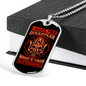 I Make Fire Disappear Firefighter Gift Stainless Steel or 18k Gold Dog Tag 24" Chain-Express Your Love Gifts