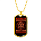 I Make Fire Disappear Firefighter Gift Stainless Steel or 18k Gold Dog Tag 24" Chain-Express Your Love Gifts