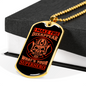 I Make Fire Disappear Firefighter Gift Stainless Steel or 18k Gold Dog Tag 24" Chain-Express Your Love Gifts