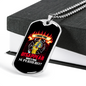 I Make Fires Disappear Firefighter Gift Stainless Steel or 18k Gold Dog Tag 24" Chain-Express Your Love Gifts