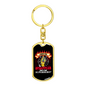 I Make Fires Disappear Keychain Stainless Steel or 18k Gold Dog Tag Keyring-Express Your Love Gifts