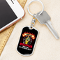 I Make Fires Disappear Keychain Stainless Steel or 18k Gold Dog Tag Keyring-Express Your Love Gifts