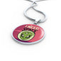 I Need Space Circle Pendant UFO Alien Fan Necklace Stainless Steel or 18k Gold 18-22"-Express Your Love Gifts