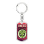I Need Space Dog Tag Pendant Keychain Stainless Steel or 18k Gold-Express Your Love Gifts