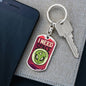 I Need Space Dog Tag Pendant Keychain Stainless Steel or 18k Gold-Express Your Love Gifts
