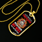 I Only Fear God Firefighter Stainless Steel or 18k Gold Dog Tag 24" Chain-Express Your Love Gifts