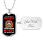 I Only Fear God Firefighter Stainless Steel or 18k Gold Dog Tag 24" Chain-Express Your Love Gifts