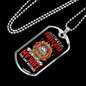 I Only Fear God Firefighter Stainless Steel or 18k Gold Dog Tag 24" Chain-Express Your Love Gifts
