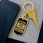 I Prefer Bitcoin Crypto Keychain Stainless Steel or 18k Gold Dog Tag Keyring-Express Your Love Gifts