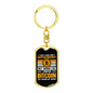 I Prefer Bitcoin Crypto Keychain Stainless Steel or 18k Gold Dog Tag Keyring-Express Your Love Gifts