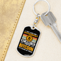 I Prefer Bitcoin Crypto Keychain Stainless Steel or 18k Gold Dog Tag Keyring-Express Your Love Gifts