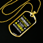I Raised A Hero Necklace Stainless Steel or 18k Gold Dog Tag 24"-Express Your Love Gifts