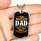 I Raised My Hero Firefighter Gift Stainless Steel or 18k Gold Dog Tag 24" Chain-Express Your Love Gifts