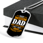 I Raised My Hero Firefighter Gift Stainless Steel or 18k Gold Dog Tag 24" Chain-Express Your Love Gifts