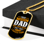 I Raised My Hero Firefighter Gift Stainless Steel or 18k Gold Dog Tag 24" Chain-Express Your Love Gifts