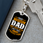 I Raised My Hero Keychain Stainless Steel or 18k Gold Dog Tag Keyring-Express Your Love Gifts