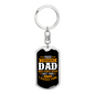 I Raised My Hero Keychain Stainless Steel or 18k Gold Dog Tag Keyring-Express Your Love Gifts
