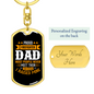 I Raised My Hero Keychain Stainless Steel or 18k Gold Dog Tag Keyring-Express Your Love Gifts