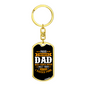 I Raised My Hero Keychain Stainless Steel or 18k Gold Dog Tag Keyring-Express Your Love Gifts