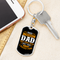I Raised My Hero Keychain Stainless Steel or 18k Gold Dog Tag Keyring-Express Your Love Gifts