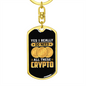 I Really Do Need Crypto Crypto Keychain Stainless Steel or 18k Gold Dog Tag Keyring-Express Your Love Gifts