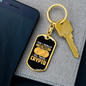 I Really Do Need Crypto Crypto Keychain Stainless Steel or 18k Gold Dog Tag Keyring-Express Your Love Gifts